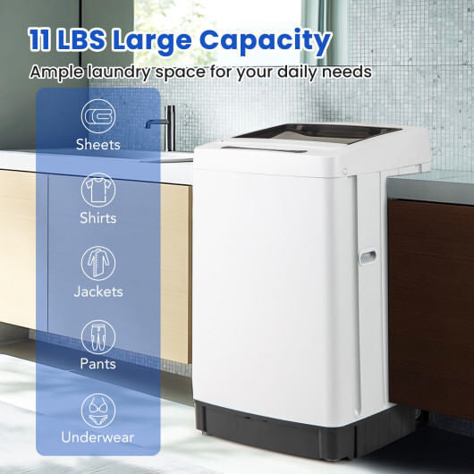 Full-Automatic Washing Machine Washer and Spin Combo-Grey