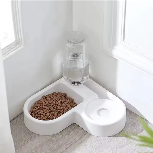 Automatic Drinking Love Pet Bowl Moisture-proof Cat Bowl Dog Basin Dual-use Multi-functional Drinking And